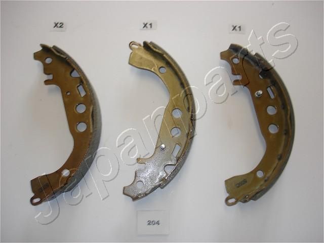 Комплект тормозных колодок JAPANPARTS GF204AF