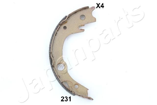 Комплект тормозных колодок, стояночная тормозная система JAPANPARTS GF231AF