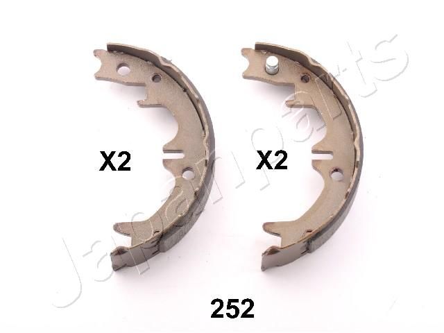 Комплект тормозных колодок, стояночная тормозная система JAPANPARTS GF252AF