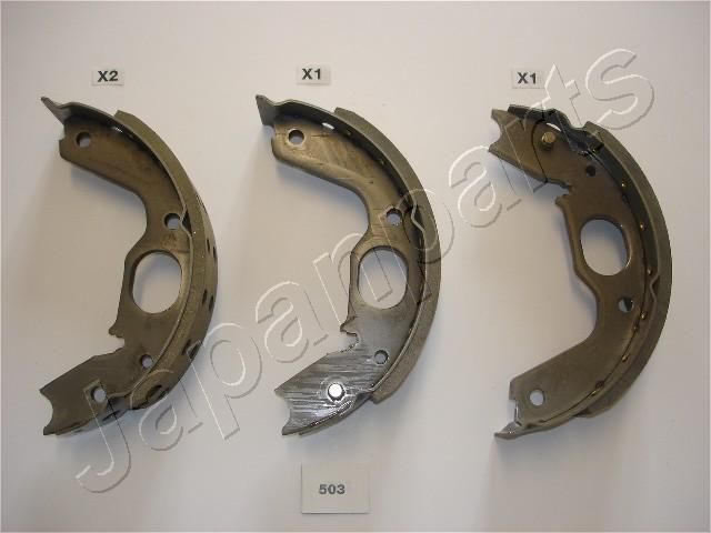 Комплект тормозных колодок, стояночная тормозная система JAPANPARTS GF503AF