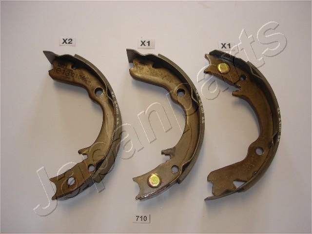 Комплект тормозных колодок, стояночная тормозная система JAPANPARTS GF710AF