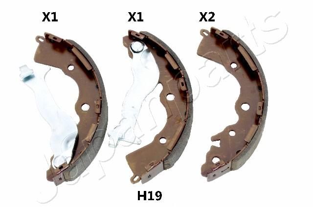Комплект тормозных колодок JAPANPARTS GFH19AF
