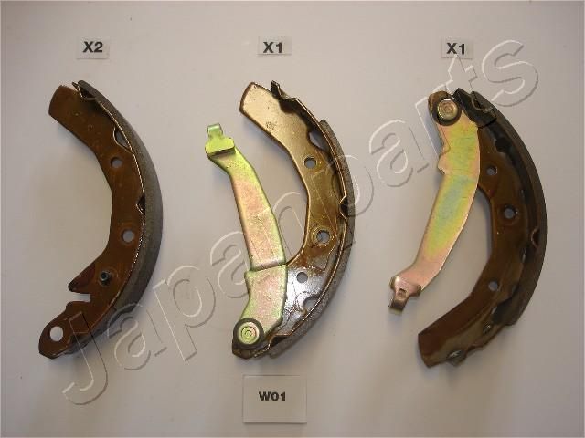 Комплект тормозных колодок JAPANPARTS GFW01AF