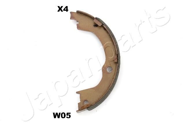 Комплект тормозных колодок, стояночная тормозная система JAPANPARTS GFW05AF