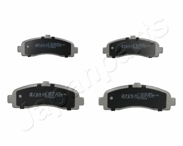 Комплект тормозных колодок, дисковый тормоз JAPANPARTS PA012AF