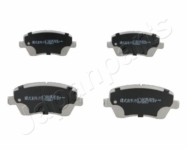 Комплект тормозных колодок, дисковый тормоз JAPANPARTS PA013AF