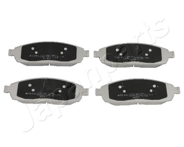 Комплект тормозных колодок, дисковый тормоз JAPANPARTS PA018AF