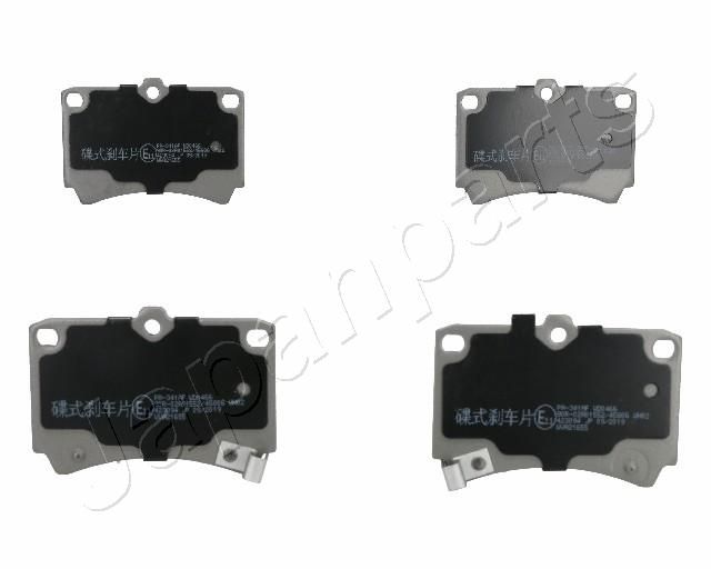 Комплект тормозных колодок, дисковый тормоз JAPANPARTS PA341AF