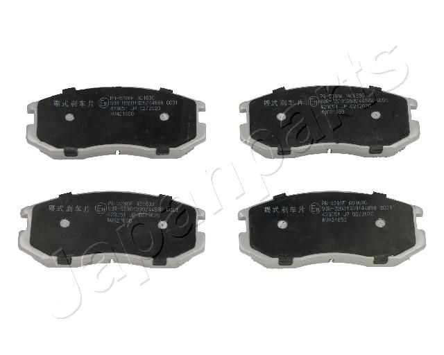 Комплект тормозных колодок, дисковый тормоз JAPANPARTS PA528AF
