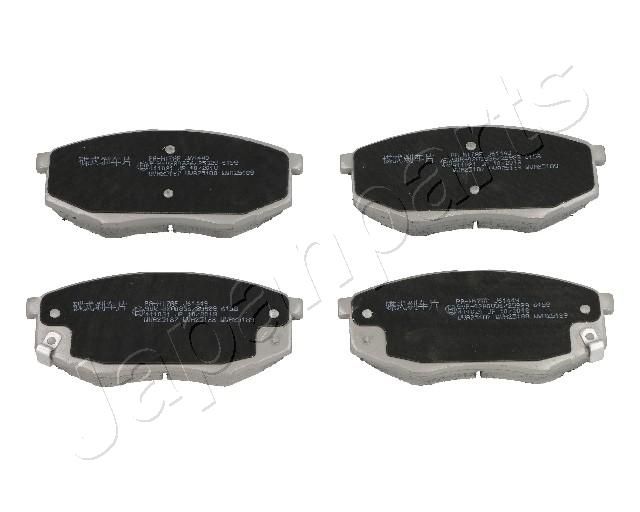 Комплект тормозных колодок, дисковый тормоз JAPANPARTS PAH17AF
