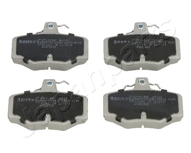 Комплект тормозных колодок, дисковый тормоз JAPANPARTS PP015AF