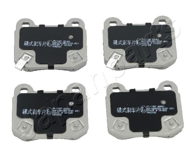 Комплект тормозных колодок, дисковый тормоз JAPANPARTS PP119AF