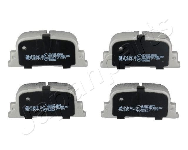 Комплект тормозных колодок, дисковый тормоз JAPANPARTS PP231AF