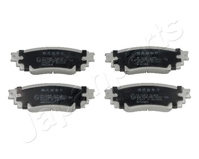 Комплект тормозных колодок, дисковый тормоз JAPANPARTS PP234AF