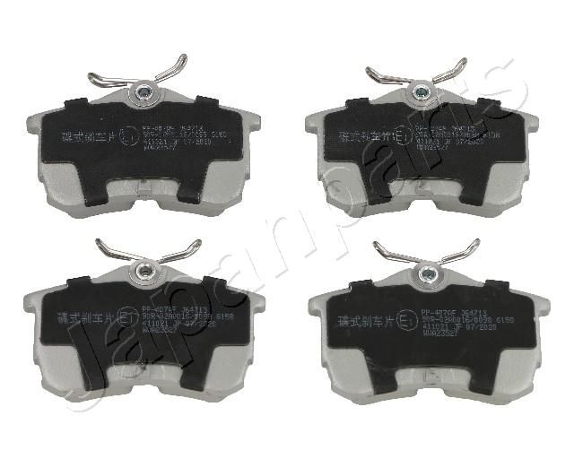 Комплект тормозных колодок, дисковый тормоз JAPANPARTS PP407AF