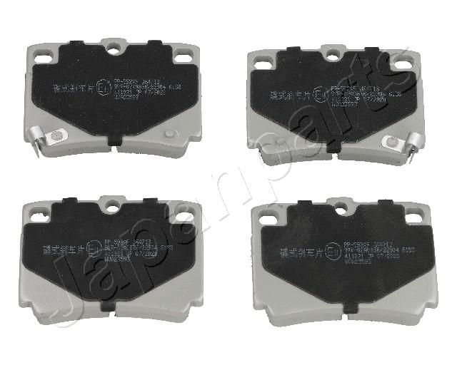 Комплект тормозных колодок, дисковый тормоз JAPANPARTS PP592AF