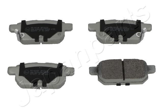 Комплект тормозных колодок, дисковый тормоз JAPANPARTS PP801AF