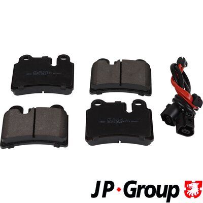 Комплект тормозных колодок, дисковый тормоз JP GROUP 1163707110