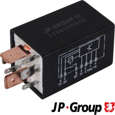 Реле, топливный насос JP GROUP 1199209800