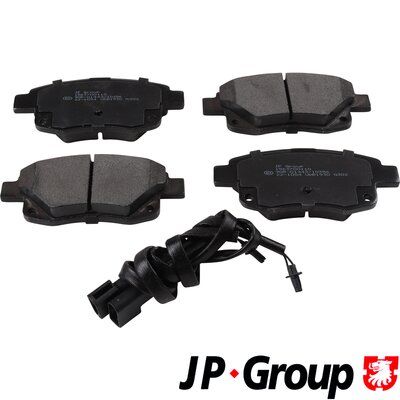 Комплект тормозных колодок, дисковый тормоз JP GROUP 1563700110