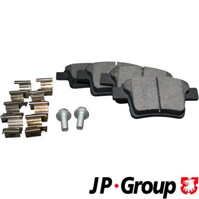 Комплект тормозных колодок, дисковый тормоз JP GROUP 1563700510