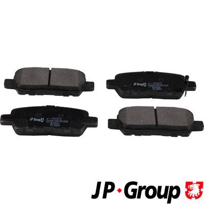 Комплект тормозных колодок, дисковый тормоз JP GROUP 4763700110