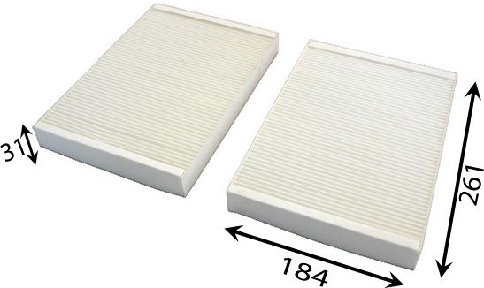 Фильтр, воздух во внутренном пространстве JS AC0148SET