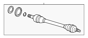 Приводной вал колеса П D=38MM
 BMW 33207566086