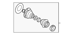 Ремонтный комплект гофрир.кожуха Наруж
 BMW 33211229376