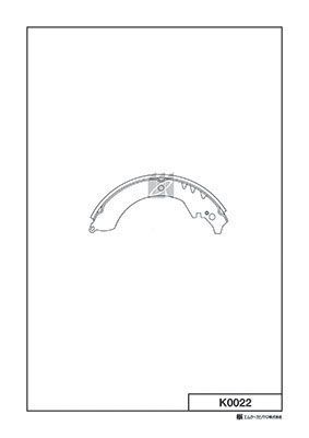 Комплект тормозных колодок KASHIYAMA K0022