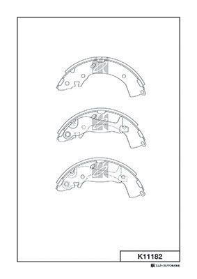 Комплект тормозных колодок KASHIYAMA K11182