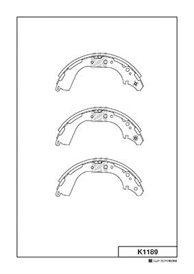 Комплект тормозных колодок KASHIYAMA K1189