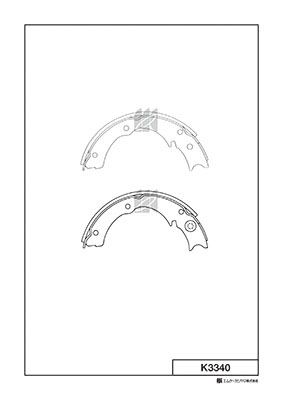 Комплект тормозных колодок KASHIYAMA K3340