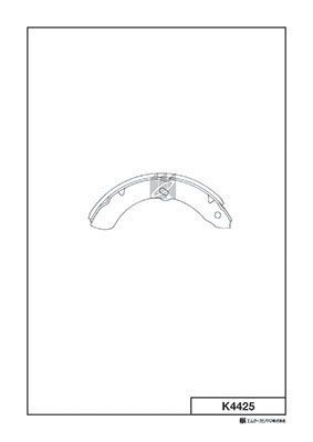 Комплект тормозных колодок KASHIYAMA K4425