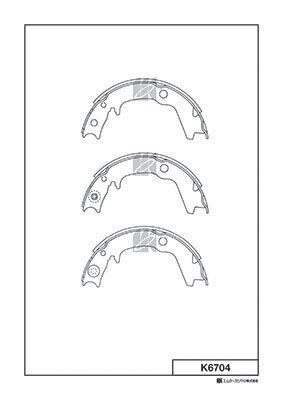 Комплект тормозных колодок KASHIYAMA K6704