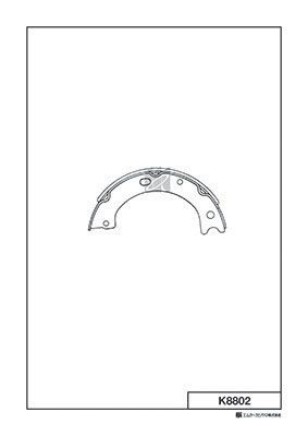 Комплект тормозных колодок KASHIYAMA K8802