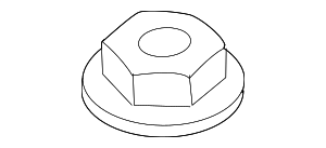 Гайка шестигранная с фланцем M10-10 ZNS3
 BMW 33306760587
