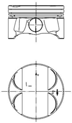 Поршень KOLBENSCHMIDT 40085600
