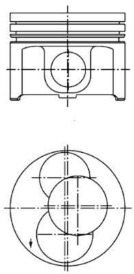 Поршень KOLBENSCHMIDT 40093720