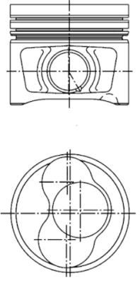 Поршень KOLBENSCHMIDT 40409600