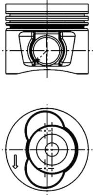 Поршень KOLBENSCHMIDT 40715610
