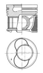 Поршень KOLBENSCHMIDT 41158600