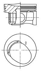 Поршень KOLBENSCHMIDT 41257610