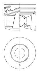 Поршень KOLBENSCHMIDT 41643620