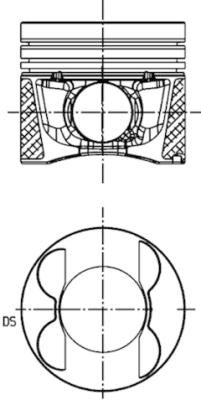 Поршень KOLBENSCHMIDT 41713600