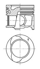 Поршень KOLBENSCHMIDT 41812620