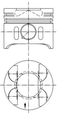 Поршень KOLBENSCHMIDT 41882600