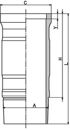 Гильза цилиндра KOLBENSCHMIDT 89901110