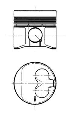 Поршень KOLBENSCHMIDT 91429630