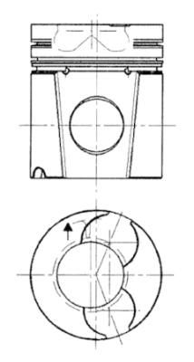 Поршень KOLBENSCHMIDT 92128600